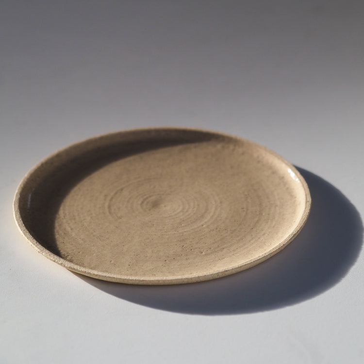 ASSIETTE PLATE SABLE TRANSPARENT Ø20CM