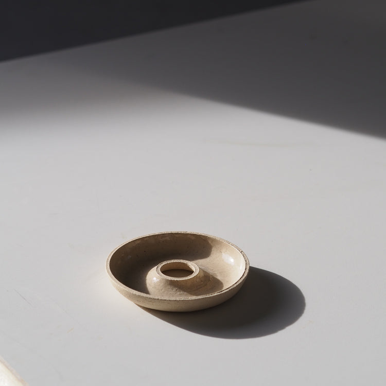 COQUETIER SABLE TRANSPARENT Ø12CM