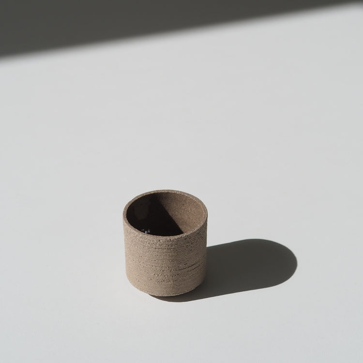 GOBELET EXPRESSO GRIS TRANSPARENT Ø6CM