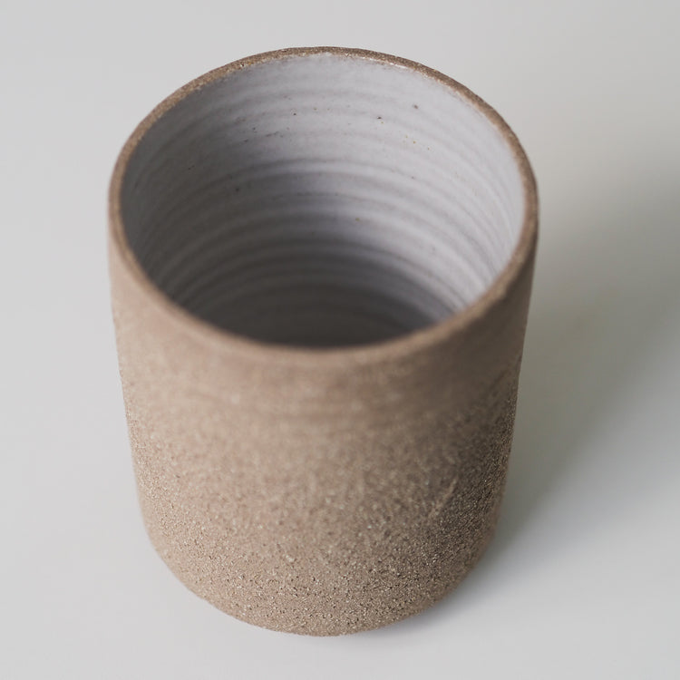GOBELET GRAND GRIS BLANC Ø8,5CM