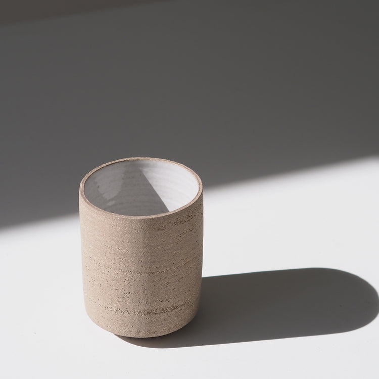 GOBELET GRAND GRIS BLANC Ø8,5CM