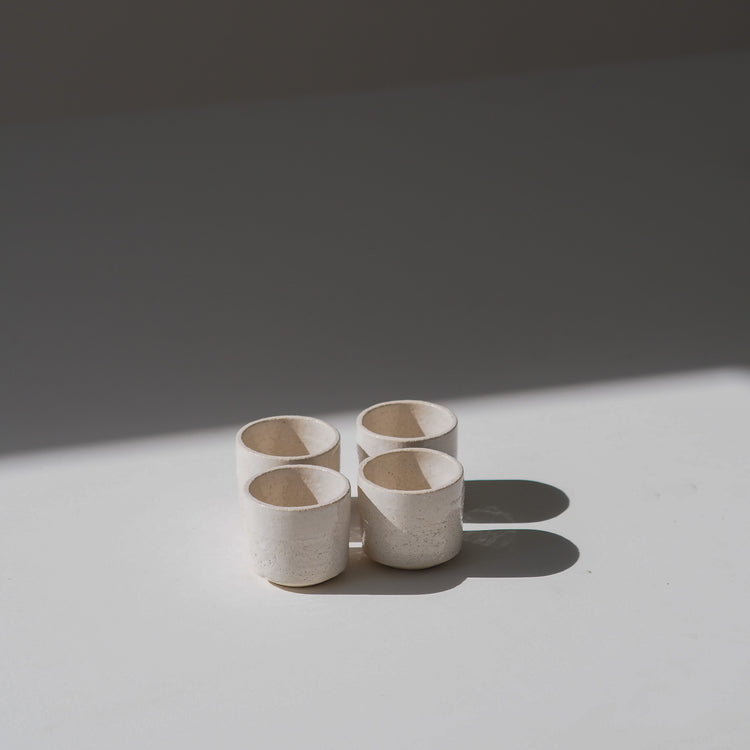 GOBELET RISTRETTO SABLE BLANC INTÉGRAL Ø5CM