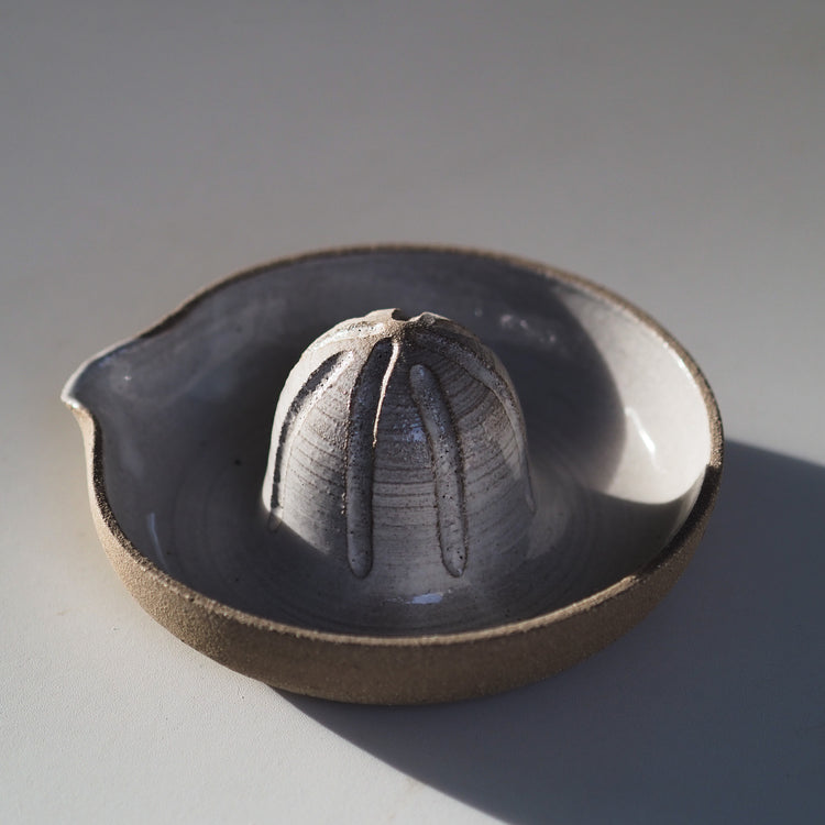 PRESSE AGRUMES GRIS BLANC Ø16CM