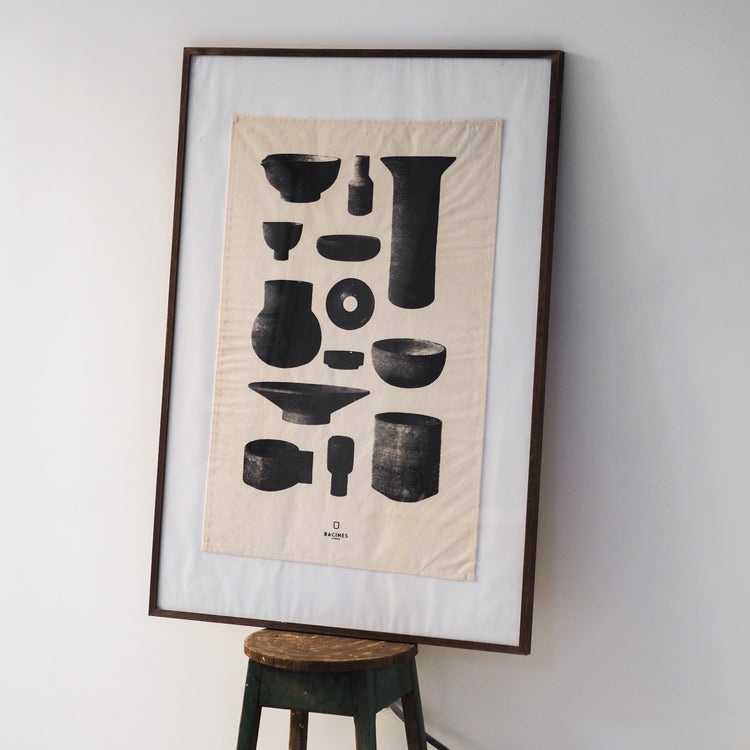 TOILE SERIGRAPHIÉE À LA MAIN