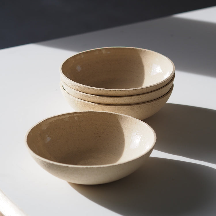 ASSIETTE CREUSE SABLE TRANSPARENT Ø20CM