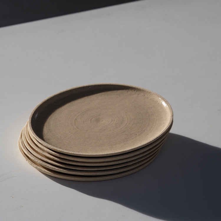 ASSIETTE PLATE SABLE TRANSPARENT Ø20CM