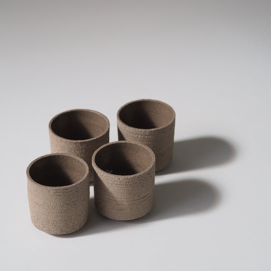 GOBELET EXPRESSO GRIS TRANSPARENT Ø6CM