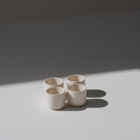 GOBELET RISTRETTO SABLE BLANC INTÉGRAL Ø5CM