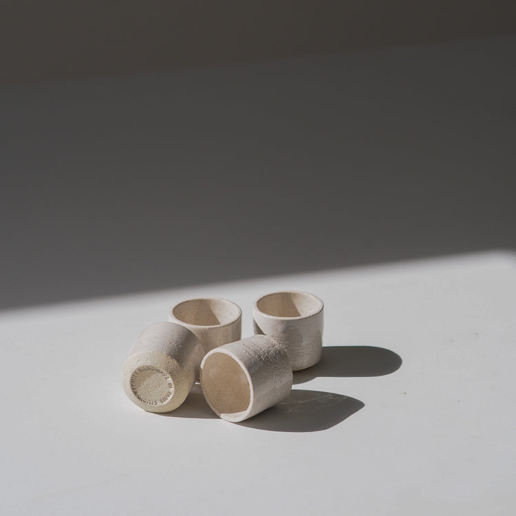 GOBELET RISTRETTO SABLE BLANC INTÉGRAL Ø5CM
